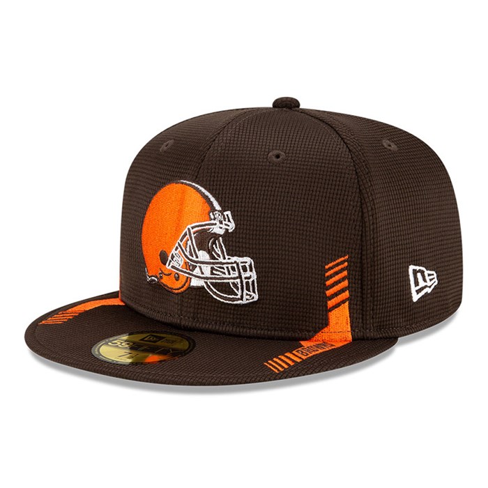 Cleveland Browns NFL Sideline Home 59FIFTY Lippis Ruskea - New Era Lippikset Verkossa FI-092741